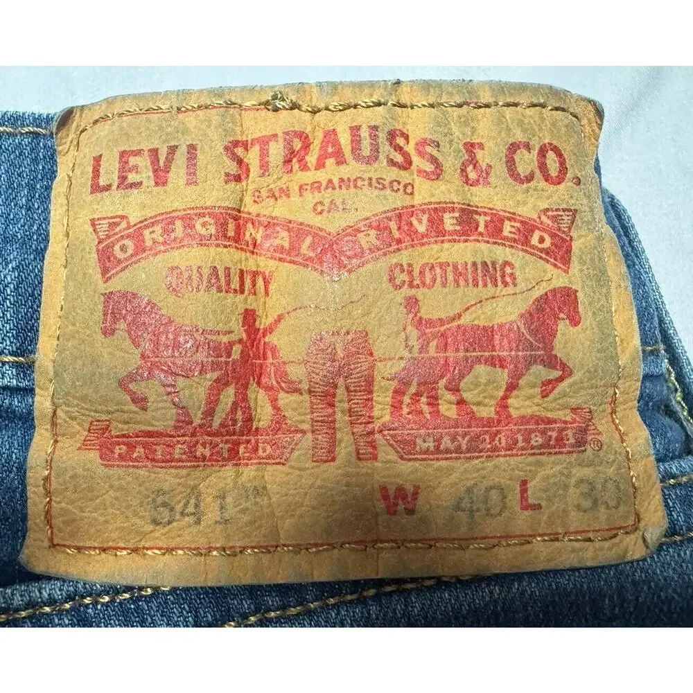 Levis 541 Men's Straight‎ Leg Blue Denim Jeans - Size 40x27.5